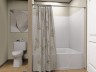 shower inside one of the bathrooms