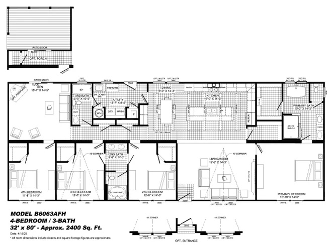 Magnolia model floorplan