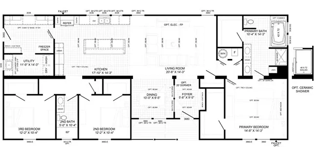 Millhouse model floorplan