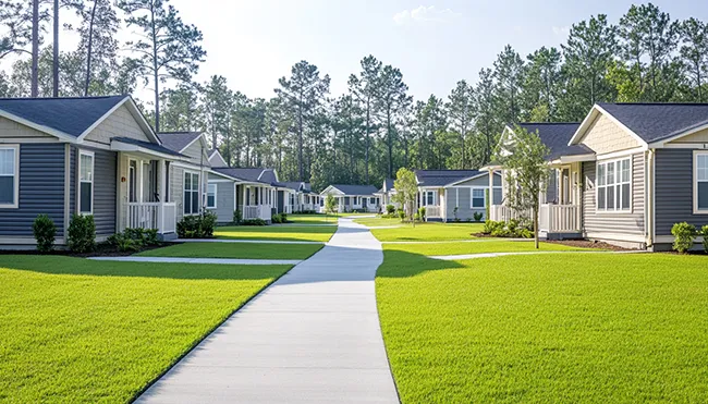 Our mobile home lot on Hwy 76